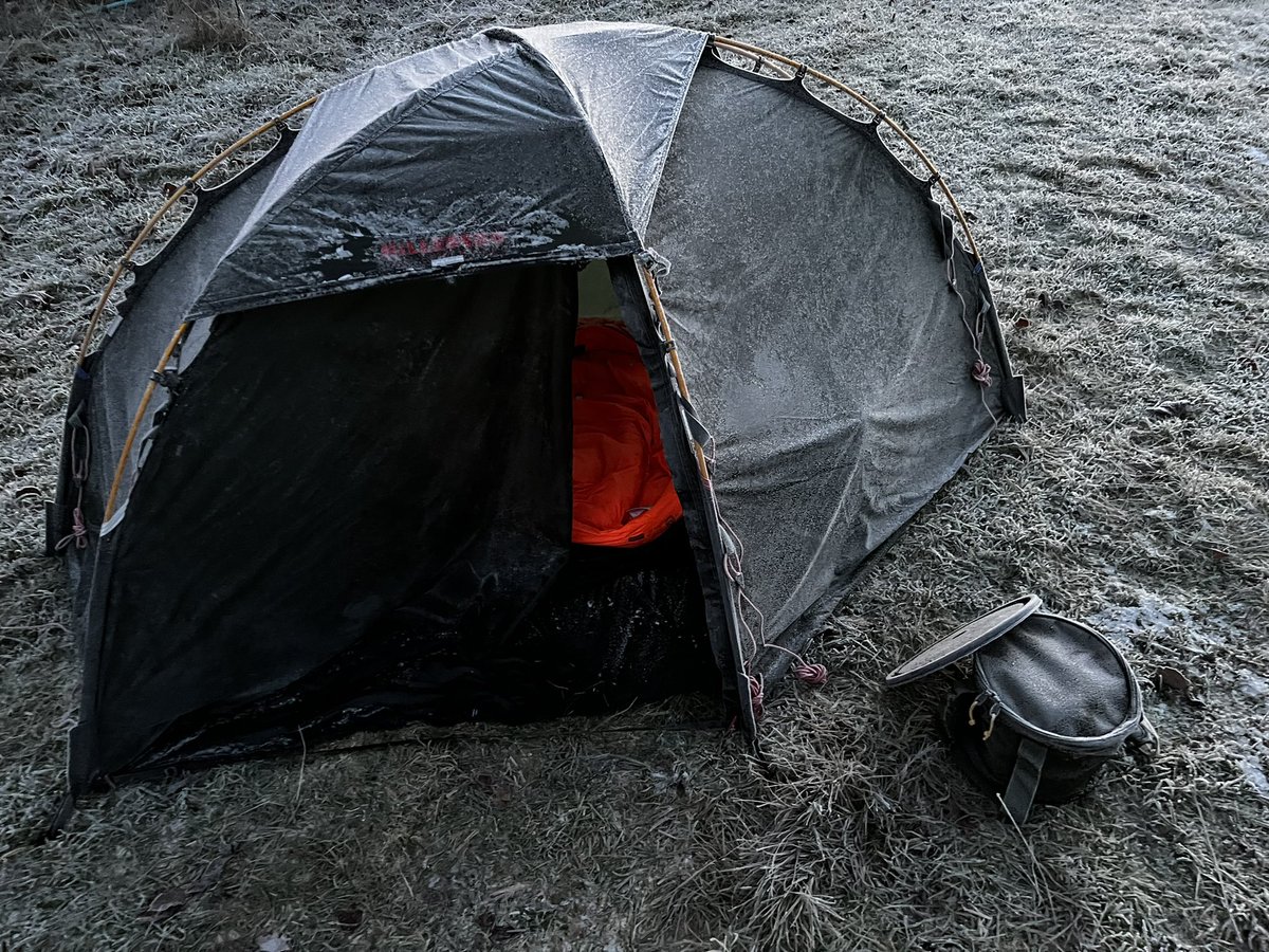 -9.8C #wildcamp #hillebergsoulo #mammutperform test complete I survived