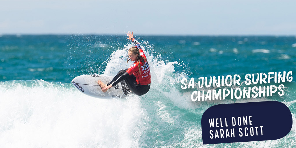 SeaHarvestSA's tweet photo. Sarah Scott at the Sea Harvest SA Junior Surfing Championships 2022 🏄🏼‍♀️ 
 @SASurfing https://t.co/uwILKVXuIQ