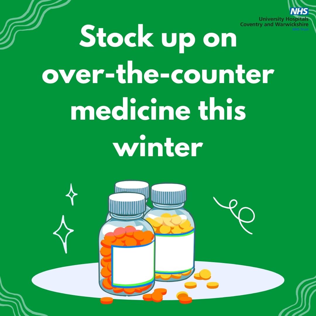 UHCW NHS Trust on Twitter "Ensure your medicine is stocked up