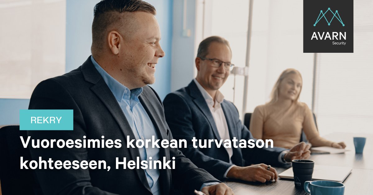 Avarn Security Suomi tweet media