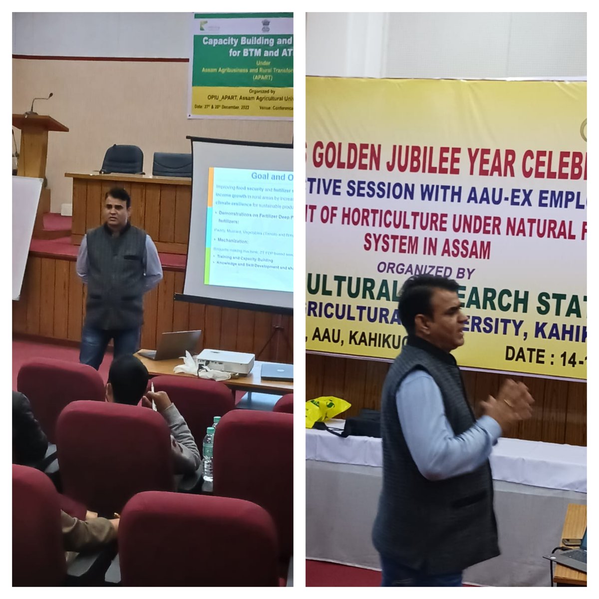 IfdcApart's tweet photo. #Training session for BTMs and ATMs on #IFDC interventions in the #APARTproject @ Conference Hall, #HorticultureResearchStation, Kahikuchi, Guwahati. #FDP, nano-urea, their advantages, and #demonstration experiments in vegetable and #mustard crops were discussed. https://t.co/nsINeQdKgq