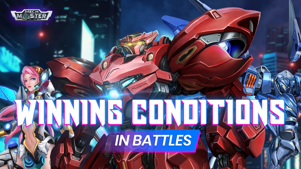 💥 MECH MASTER SEASON 1 - WINNING CONDITIONS IN BATTLES 💥

🔗 The only rule in Mech Master is to eliminate all of the enemy team's mechas!

Read more at: t.me/MechMaster_ANN…

DOWNLOAD MECH MASTER NOW ! 
download.mechmaster.io/jobs/Mech+Mast…

$MECH #GameFi #NFT