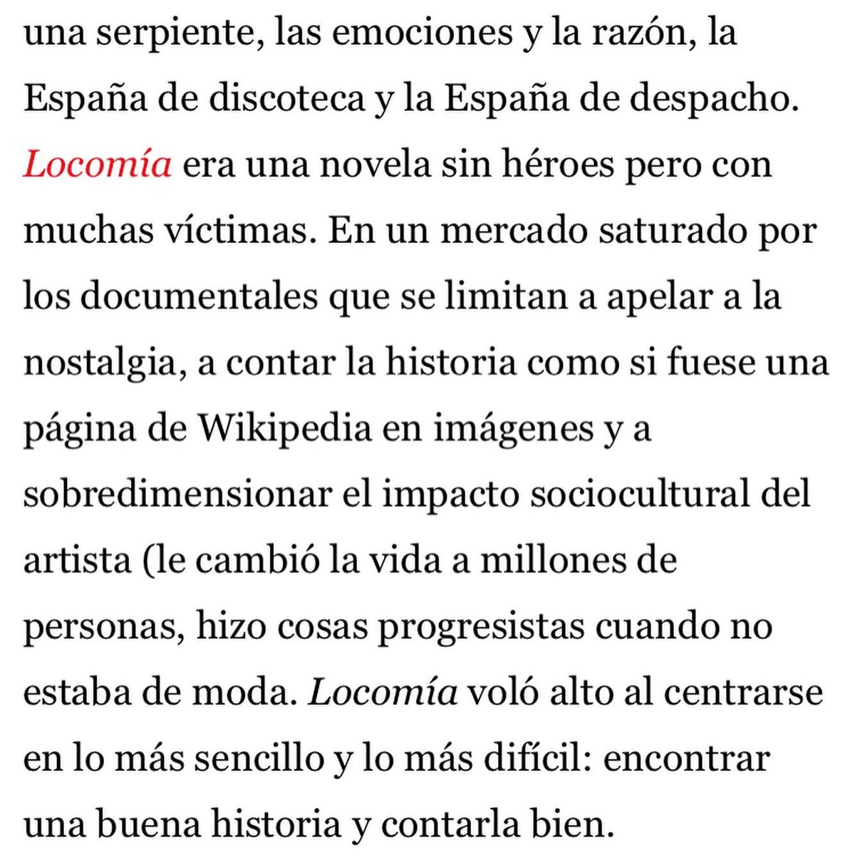 Días después de que <a href="/rockdelux/">ROCKDELUX</a> eligiera a Locomia como una de la mejores series internacionales de 2022, <a href="/VanityFairSpain/">Vanity Fair España</a> también la ha distinguido como una de las 10 mejores series del año junto a algunas de mis favoritas como Audefensa, Apagon o La Ruta. Que subidón 💙