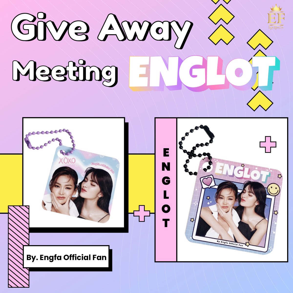 engfadom's tweet photo. 🎀วันนี้ทางบ้านหลักอิงฟ้ามี Give Away Meeting ENGLOT มาแจกน๊า🎀

📌พวงกุญแจ ENGLOT จำนวนจำกัด 2 แบบ (แจกคนละ 1 ชิ้น)

🗓️ : 28.12.65
📍 : Show dc ชั้น6
⏰ : 18:00 น. เป็นต้นไป

มารับของแจกกันเยอะๆนะค้า 🥰
#อิงฟ้ามหาชน 
#EngfaWaraha 
#อิงล็อต https://t.co/MlHRbmV2cL