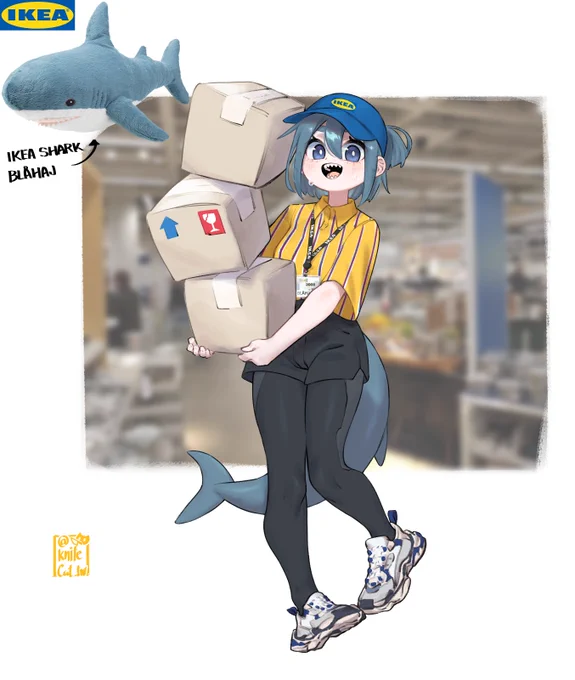 IKEA SHARK BLÅHAJ 