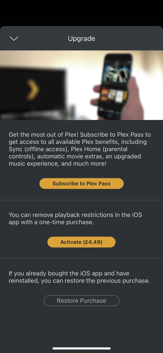 RhysGDev's tweet photo. @plex my subscription isn’t working even though I’ve just been charged https://t.co/YdltFBXPQ4