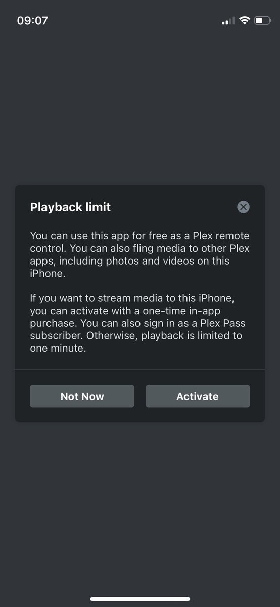 RhysGDev's tweet photo. @plex my subscription isn’t working even though I’ve just been charged https://t.co/YdltFBXPQ4