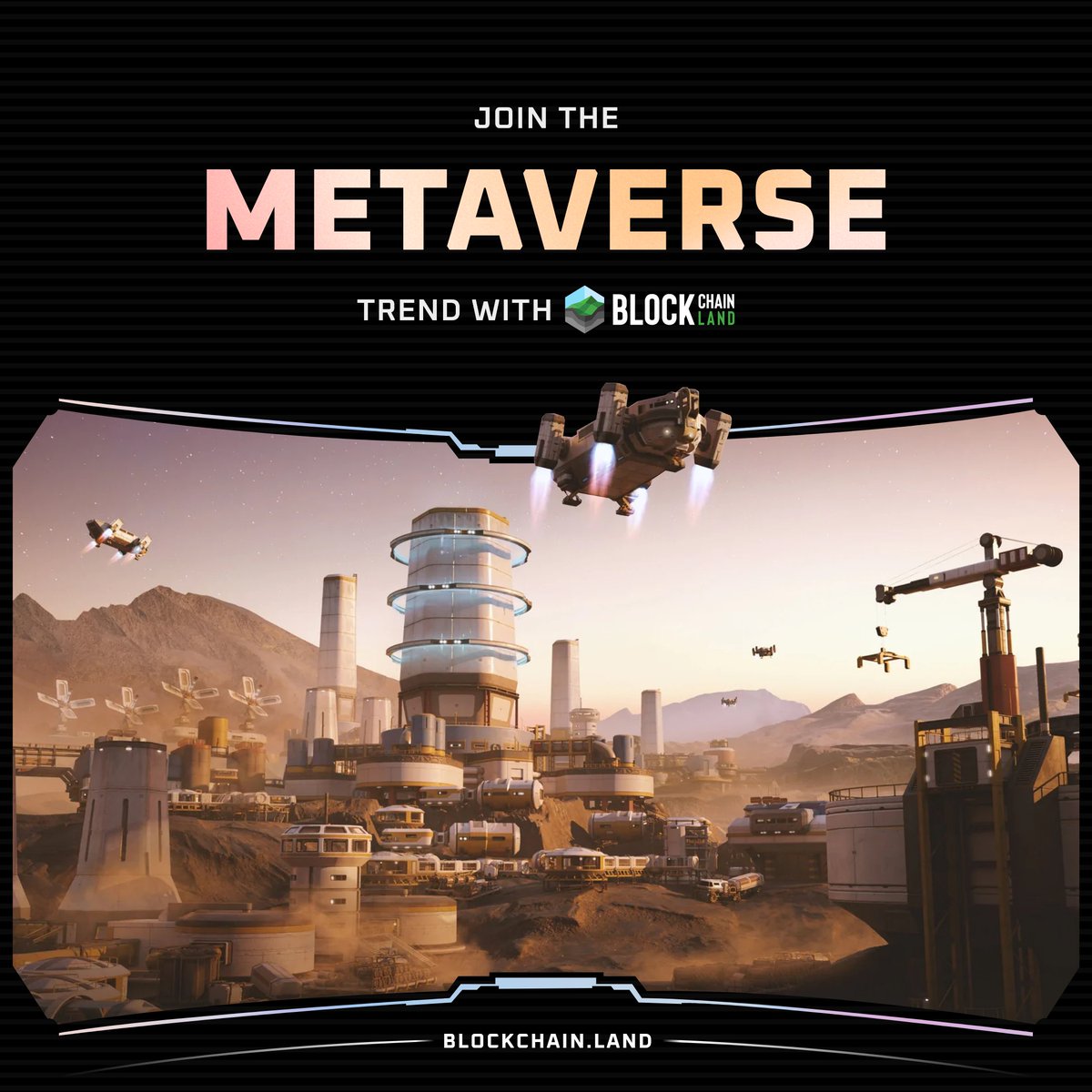 land_blockchain's tweet photo. #Metaverse : The hot buzzword of all time 🔥
The Possibilities are Infinite ♾ with the Blockchain Land Metaverse.✨
📍Stay tuned to know more:🔗 https://t.co/dLud5IM1YE
🔗 https://t.co/DH4HrDY6nN
#BCL #blockchain #cryptocurrency #Binance #NFTCommunity #NFT #VirtualRealit https://t.co/Coyj85hLs2