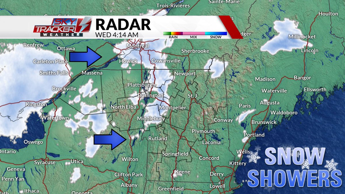 WasilenkoAlex's tweet photo. I'm back in the #Skytracker Weather Center this morning. We're timing out and adding up some snow showers for our Wednesday; roads could become a little slick. Are the flakes flying for you yet? See you on ABC22 News This Morning from 5-7AM for more! #weather #snow @WVNYWFFF https://t.co/LyISANTUoa
