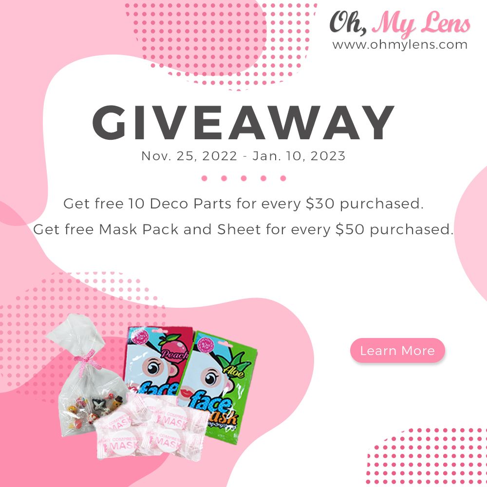 Giveaway SALE!!!

visit us @ ohmylens.com

#ohmylens
#contactlenses
#colorcontacts
#cosplaycontactlens
#halloweencontacts
#astigmatism
#KoreanLens
#Toric
#DollEyeContactLenses,
#Hyperopia 
#Farsightedness
#Goth
#PastelGoth
#DollyEyes 
#BigEyes 
#Beauty 
#Fashion