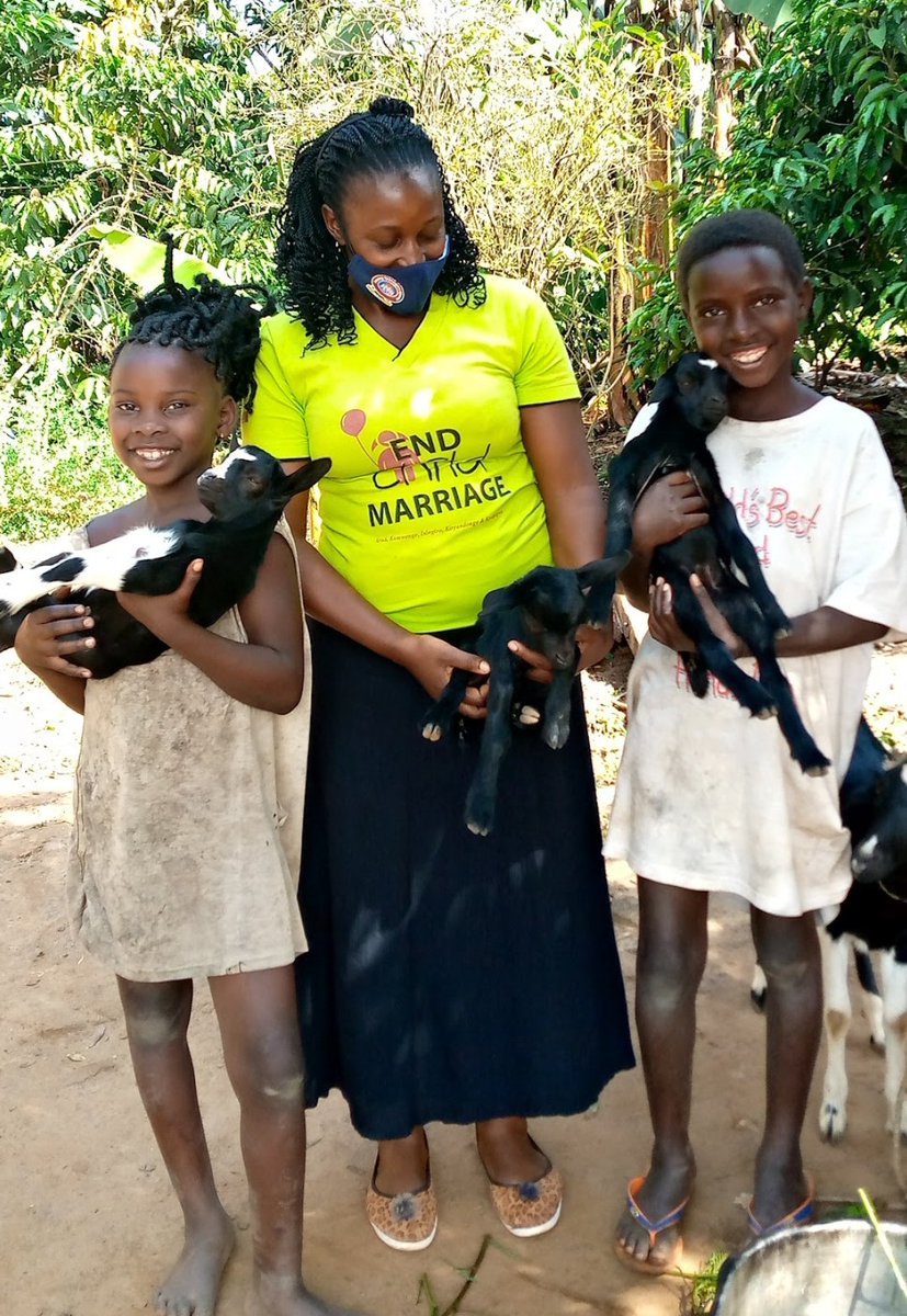 WezeshaGirls's tweet photo. Keeping Girls in school and enabling them to complete their Education takes different forms.
@RaisingTeensUg1 through their #GoatProject supports families headed by single mothers with Goats to #KeepGirlsInSchool
Because Education is Freedom.
#GirlsFirstFund @GirlsNotBrides https://t.co/XdtUmZmX4D