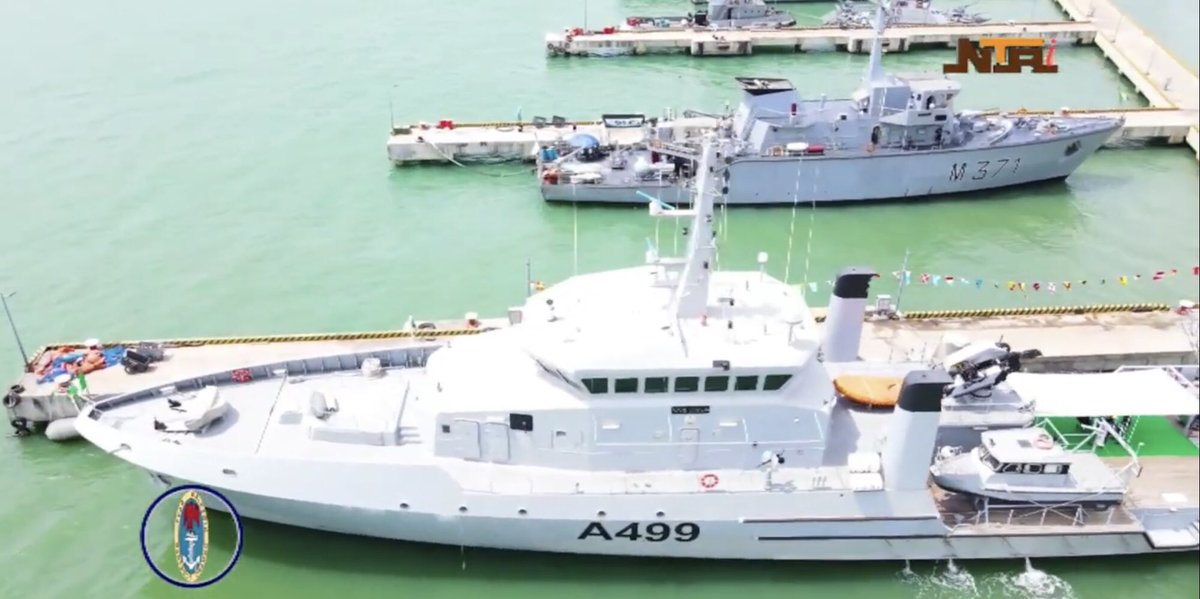 OvieNews's tweet photo. Nigeria recently took delivery of this $9m vessel from France to keep our waters safer . President Buhari keep investing in infrastructure and military equipment. https://t.co/u0vp601qip