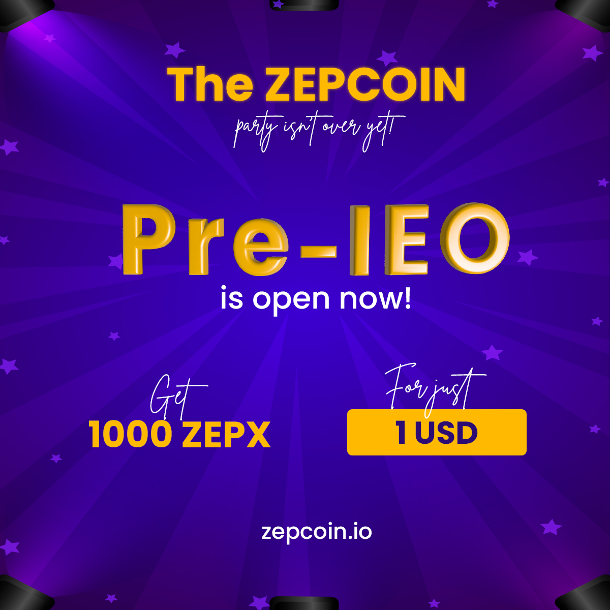 zepcoinofficial's tweet photo. Zepcoin Pre-IEO launched on 15th December at the price rate of $0.001 per ZEPX. Don’t be late for this exclusive deal. Apply now!

#crypto #cryptocurrency #airdrop #ico https://t.co/YHvoC363jR