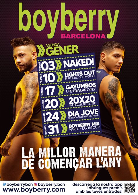 La mejor manera de empezar el a?o… ES EN BOYBERRY!
no te pierdas ninguno de nuestros eventos de Enero