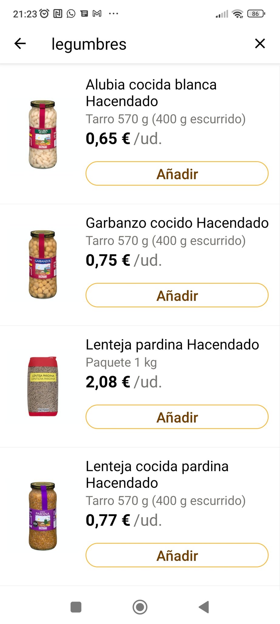 Garbanzo cocido Hacendado tarro 295g