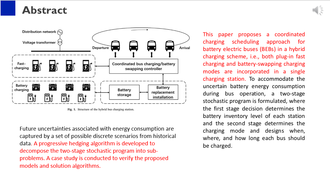 MULTRA__'s tweet photo. Hello, everyone! Today we will bring you a new paper: A two-stage stochastic programming model of coordinated electric bus charging scheduling for a hybrid charging scheme. This article was written by Di Huang.
Link：https://t.co/Zb3rRViixG https://t.co/rPtBI6BVDr