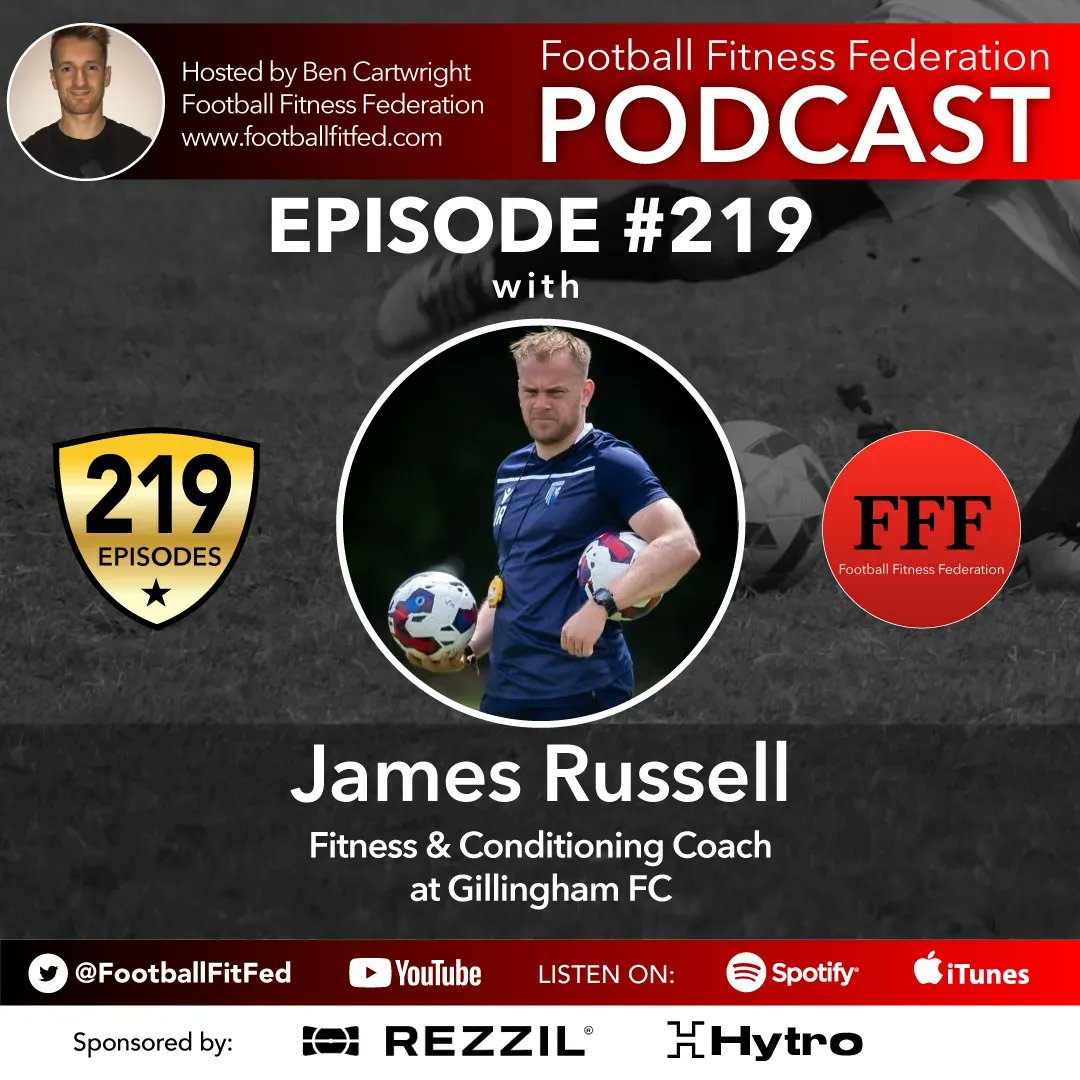 #219 is with Fitness & Conditioning coach at @TheGillsFC @jim_jrussell We discussed: ▫️Dealing with the dark side ▫️Coaching x Sport Science ▫️His non negotiables ▫️Managing player emotions & much more! 📺👉 youtu.be/soeT7fQatEU 🎧👉 open.spotify.com/episode/1wIwrF…