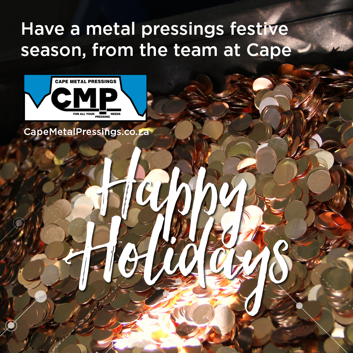 CMPressings's tweet photo. Christmas is around the corner but it doesn't mean proceedings stop; we are still operating as usual to make sure your festive season is as strong as our metal.
https://t.co/1m4MzK3mGi
#merrychristmas #festiveseason #capemetalpressings #metal https://t.co/YLvcdFaGEV