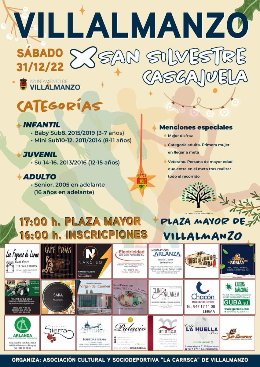 Aquí os dejamos la página web para apuntaros online.
INSCRÍBETE ANTES DEL 30 DE DICIEMBRE A LAS 14,00h.✨
 deportes.diputaciondeburgos.es/competicross.p…