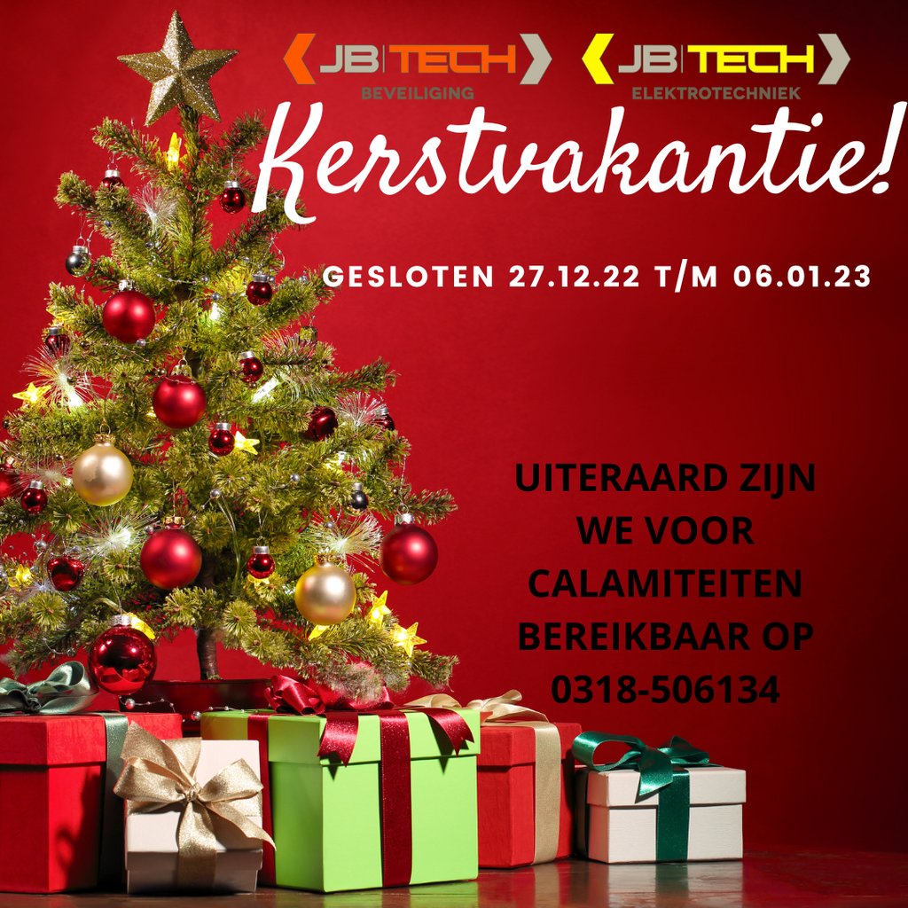 Wij gaan heerlijk genieten van onze welverdiende kerstvakantie!😊
Wij willen iedereen bedanken voor een mooi 2022!
Fijne feestdagen🎅en goed 2023 🎊
 #teamJB #JBTech