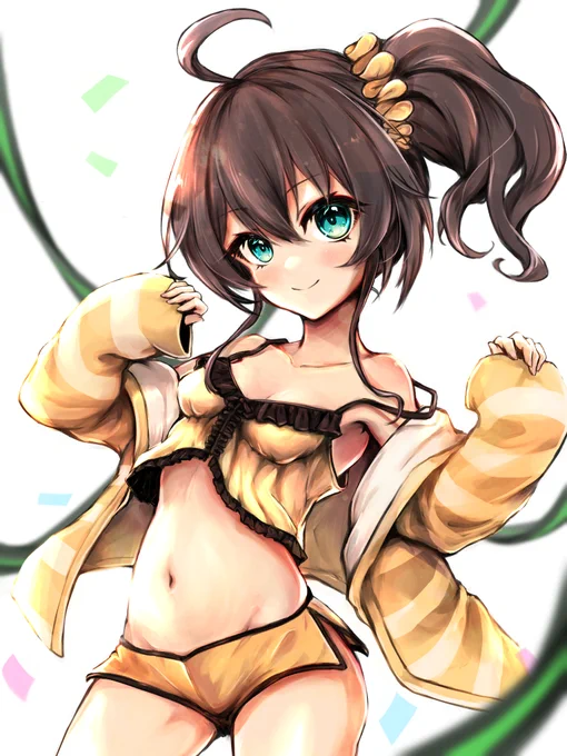 真冬に部屋着描いたってわるくないよねぇ? #祭絵 