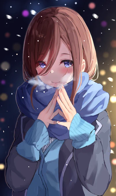 イラストあげてから修正したくなる病気が発動してしまったので再掲!#五等分の花嫁#イラスト#中野三玖 