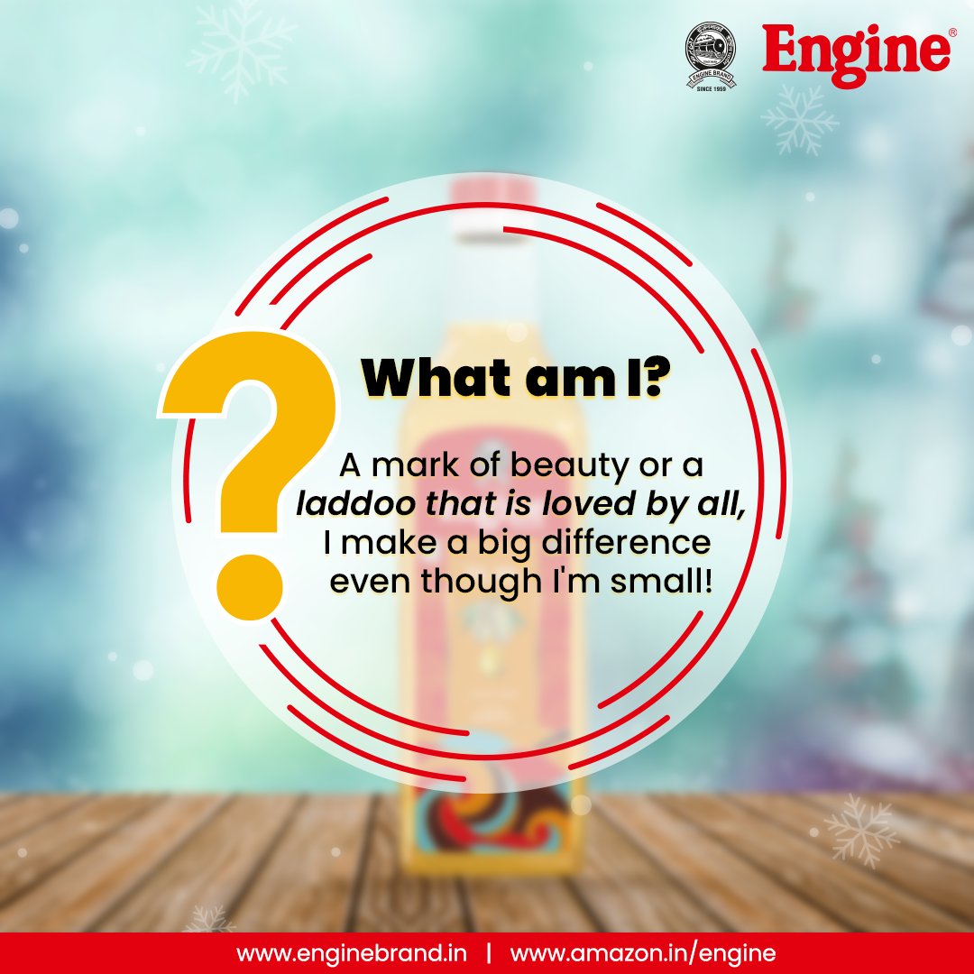 Riddle me this, can you guess what the product is?
Hint- also the name of a beloved kids show of muppets on 123 Street!
Tell us the answer in the #comments below!

#EngineBrand #EngineProducts #Riddle #Comment #DesiFood #IndianCooking #DeliciousFood #DilSeDesi