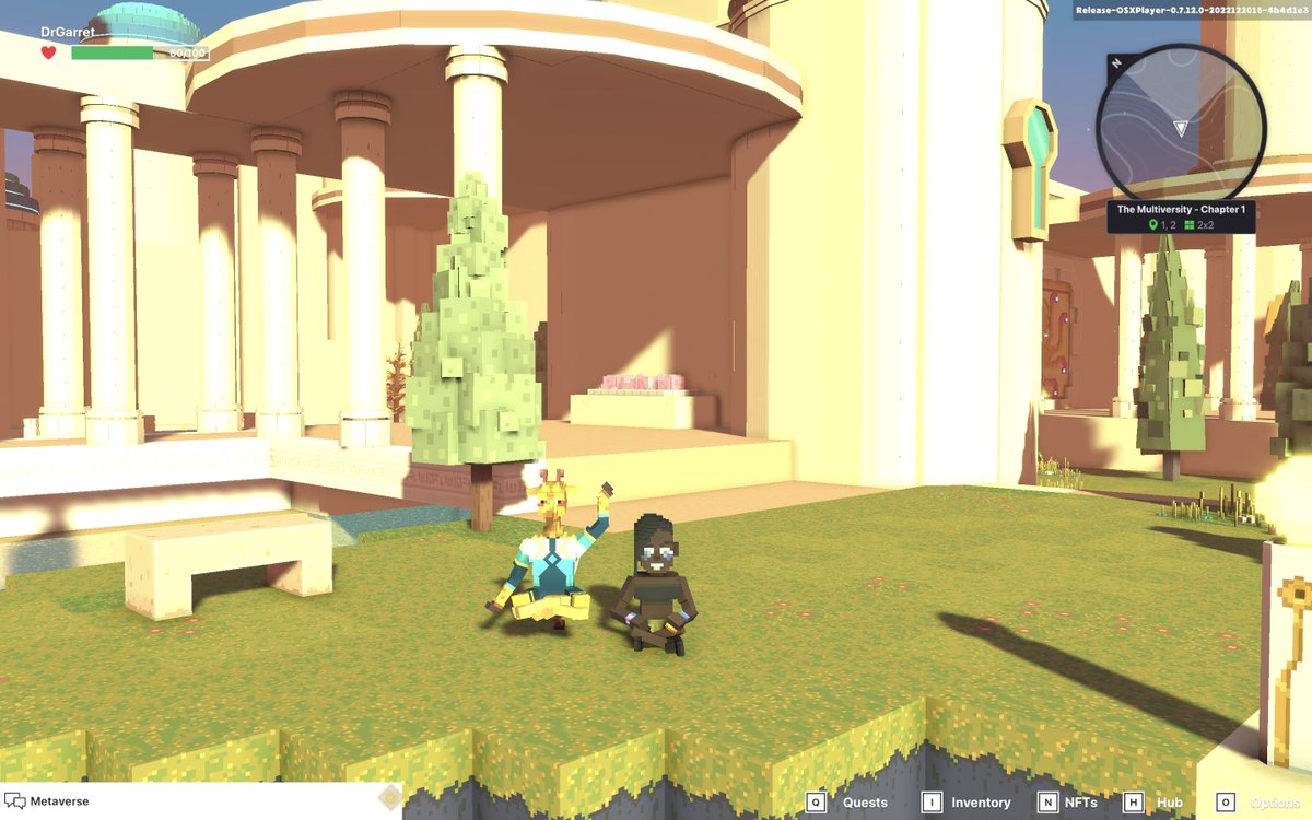 DrCrypto3's tweet photo. @TheSandboxGame I found the peaceful Giraffe in The Multiversity! 🦒 I participated in the #SeasonsGreetingsTSB challenge for a chance to win an NFT! https://t.co/TfUAMg4cqc