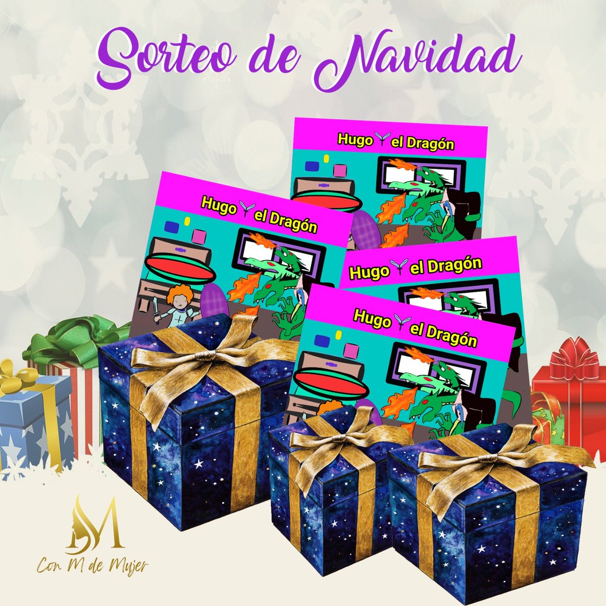 con_m_de_mujer's tweet photo. No podíamos despedir el año  de otro modo 👇🏻
💎  ¡¡¡SORTEO!!!
 
💜4 ejemplares de nuestro pequeño gran héroe: "Hugo y el dragón"  para 4 afortunad@s .

📌¿Qué tienes que hacer?
✅Seguirnos en Twitter
✅Dar Fav y RT
✨Sorteo abierto hasta las 12:00h del 31 de diciembre. https://t.co/3QojhqaSHc