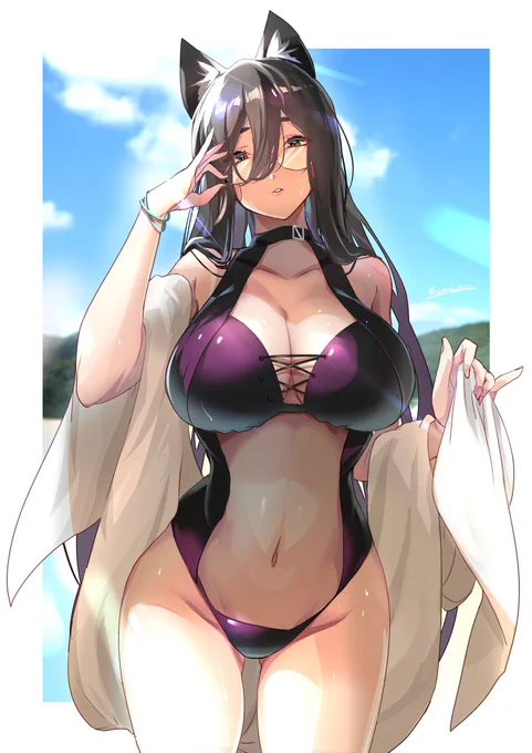 #くそ寒いので水着絵を貼る 