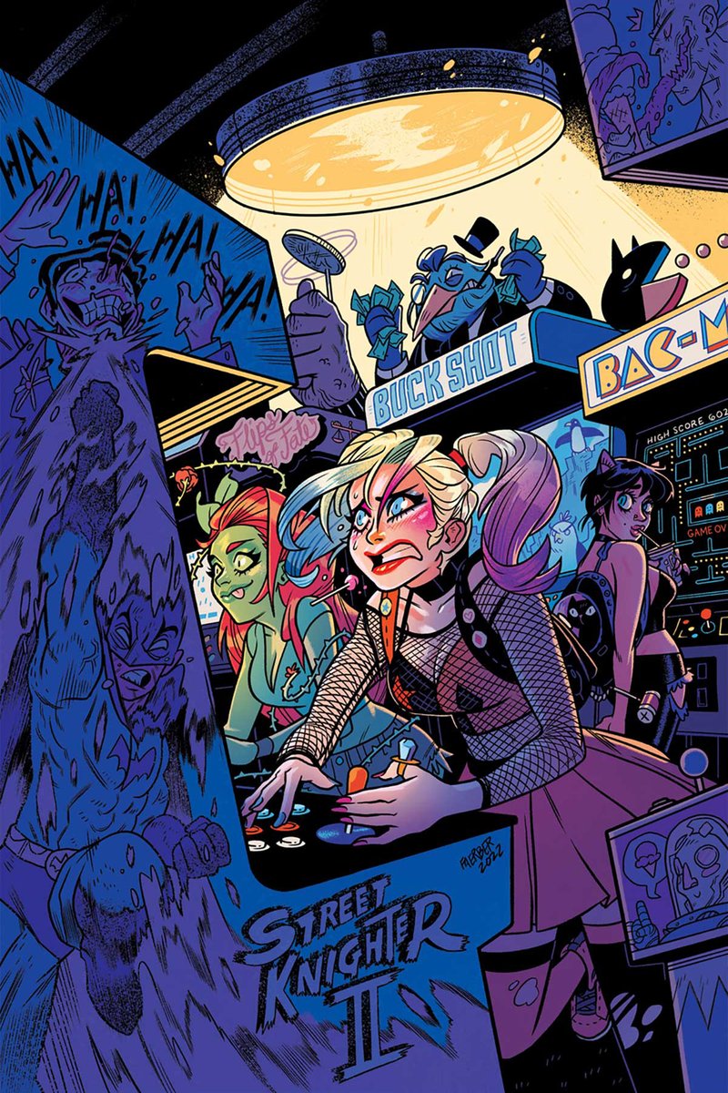 shirlero's tweet photo. Harley Quinn: The Animated Series: Legion of Bats! (2022) #1 Variant Cover Art #artwork #loganfaerber #illustration https://t.co/Iz0SUF3Z3p