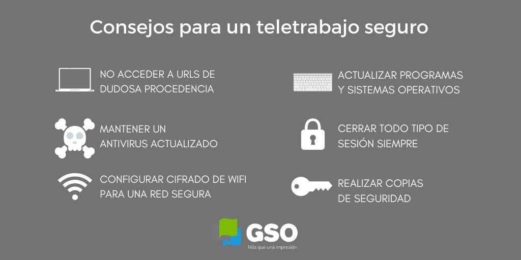 CanonGso's tweet photo. Con cada vez hay más empresas adoptando el #teletrabajo 💻
Por eso, te damos algunos consejos para trabajar en remoto de manera segura 🔐 https://t.co/fWcq8n0Yc8