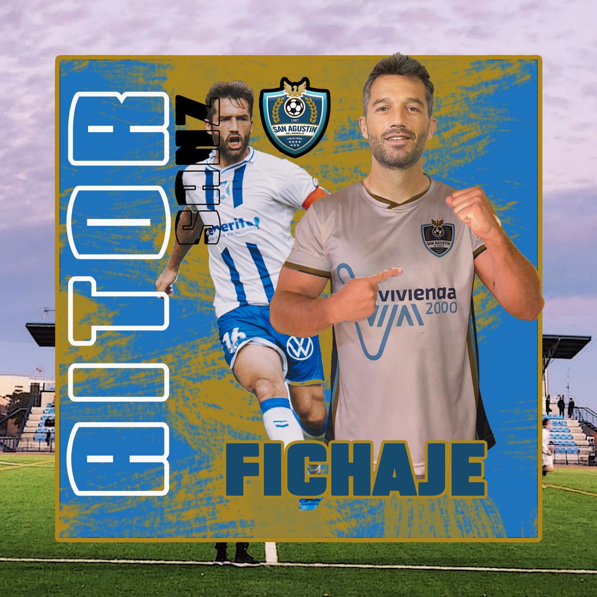 CF_SanAgustin's tweet photo. Primer equipo | 🤑 FICHAJE 🤑

Aitor Sanz es nuevo jugador del primer equipo. El capitán del Tenerife llega desde Segunda División al equipo que le vio crecer.

#LaHoraSanAgus https://t.co/UYIrtpldT5