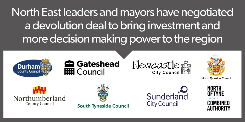 Local leaders have welcomed a landmark devolution deal for the North East, which will hand new money and powers into the hands of local people

Read the full story 👉 orlo.uk/UMp8l