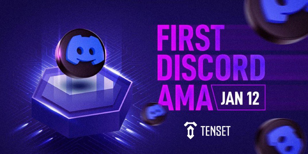 TenseT_io_JAPAN's tweet photo. 最初のdiscordAMAが 1 月 12 日の19時 (JSY) に開催されることをお知らせできることを非常に嬉しく思います。 

昨日のニュースを見逃した方のために、TGLP Genesis NFT 所有者専用の「Tenset Inner Circle」サーバーをついにオープンしました! 💎 👉https://t.co/upUqpXf9eF https://t.co/EzNQD75jyP