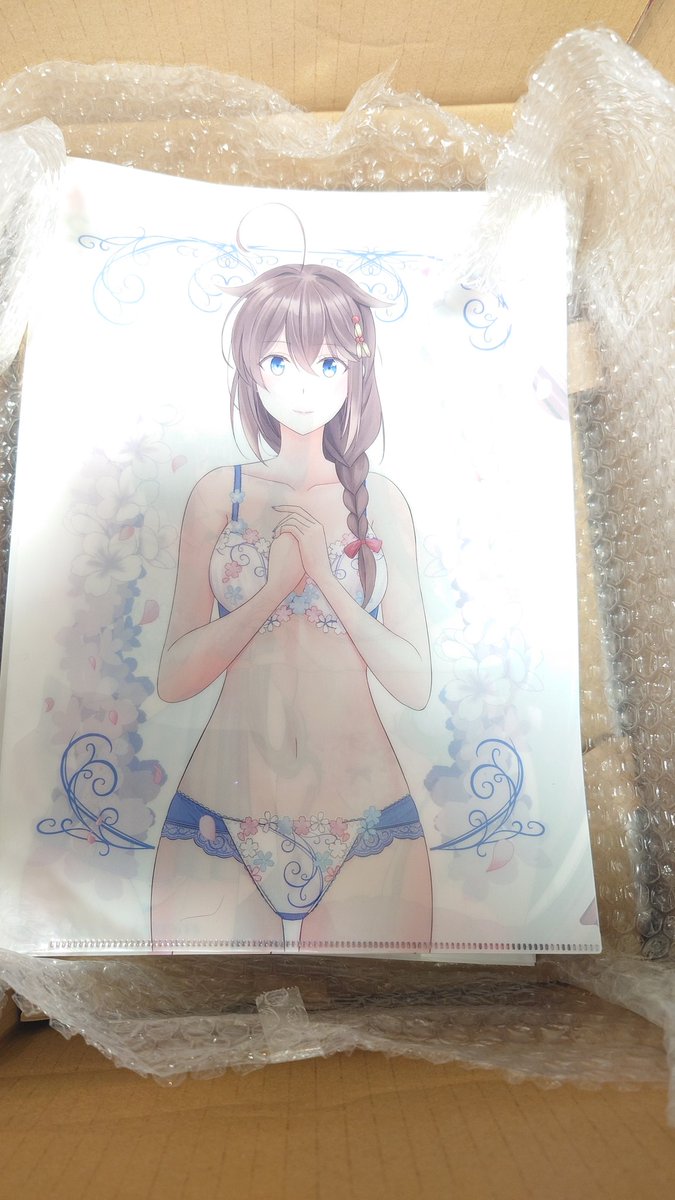 クリアファイル届きました!
納期の関係でいつもと違う印刷会社に頼んだんですが刷り上がりはちょっと暗めかもです(*'Д`) 