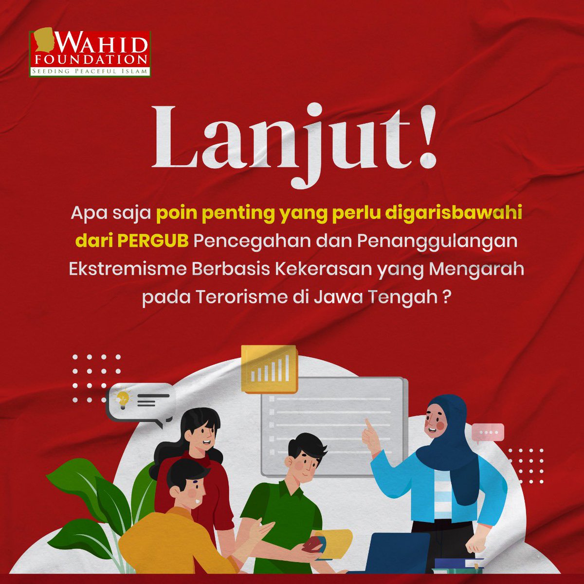wahidfoundation's tweet photo. Sahabat Wahid, masih penasaran dengan Kebijakan Pemerintah Jawa Tengah yang Menguatkan Budaya Toleransi di Lingkungan Sekolah?

Yuk lanjut!

#pemprovjateng #ranpe #toleransi #wahidfoundation #sekolahtoleransi https://t.co/TcjbLOrw3z