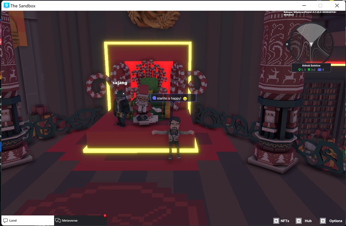 mismo85's tweet photo. @TheSandboxGame I found a Santa in Aldrak Solstice! 🧑‍🎄🎁 I participated in the #SeasonsGreetingsTSB challenge for a chance to win an NFT! https://t.co/RN2ansXeWU