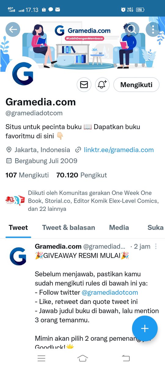 CimitNyonya's tweet photo. @gramediadotcom LAUT BERCERITA. Rulesnya sudah aku ikuti ya 🙏
Ijin tag @sanwalibrary @adrison13024118 @NNeroid https://t.co/BSN2W78ACC