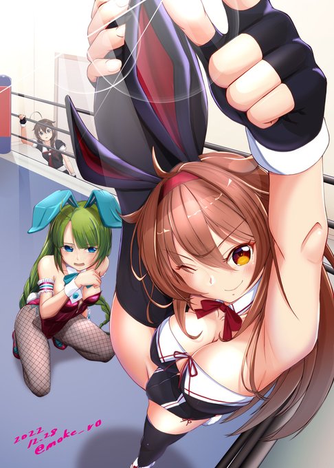 白露型がイチバン! #艦これ #艦隊これくしょん #白露(艦隊これくしょん) #夕雲(艦隊これくしょん) #艦々バニー #バニーガール #夕雲型バニー隊 https://t.co/kIWovUM54Q 