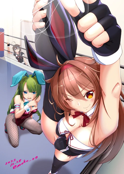 白露型がイチバン! #艦これ #艦隊これくしょん #白露(艦隊これくしょん) #夕雲(艦隊これくしょん) #艦々バニー #バニーガール #夕雲型バニー隊 https://t.co/kIWovUM54Q 