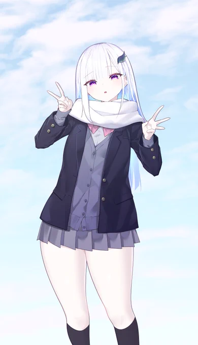 真冬でも脚寒そうであれ#ヘル絵スタ 