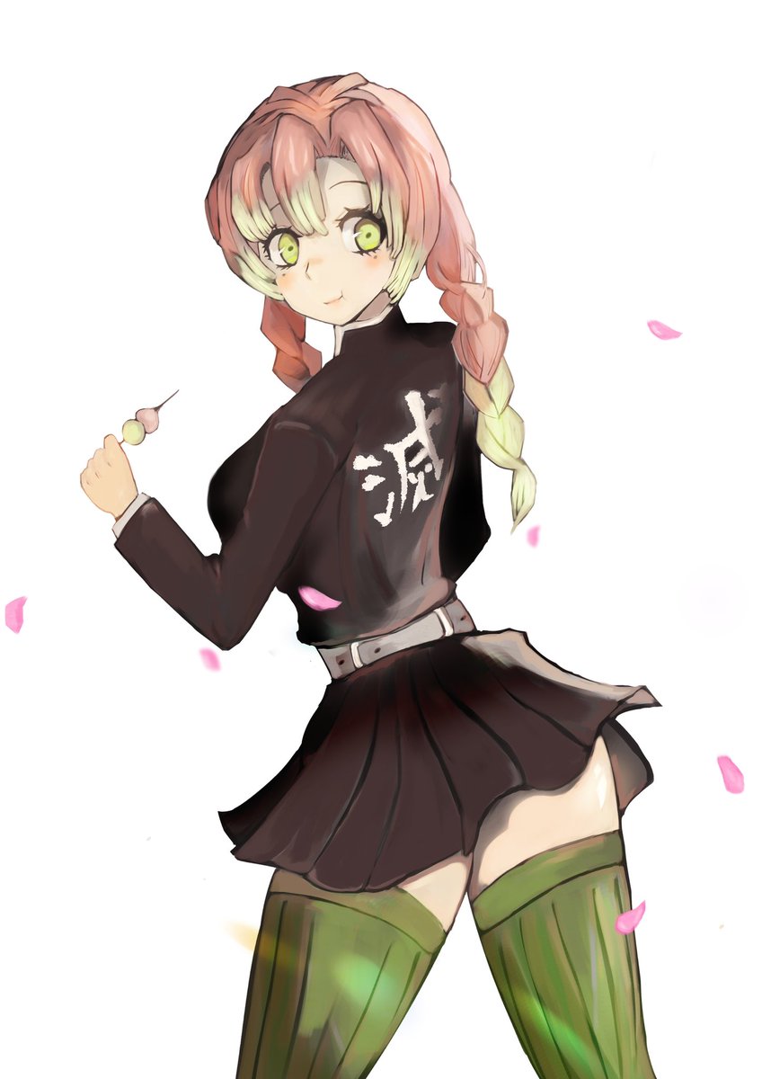 ふみやんさんがTwitterに投稿した甘露寺蜜璃(鬼滅の刃)のイラスト。