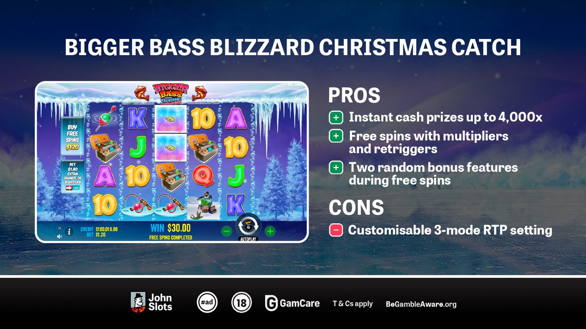 JohnSlotsCom's tweet photo. Read more about Bigger Bass Blizzard Christmas Catch by @pragmatic_play on our website: https://t.co/WfGzefLd6R

18+ T&amp;Cs Apply https://t.co/QT4yktH4WA

#ad #JohnSlots #casinos #onlinecasinos #onlineslots #slotmachines #slots #slotgames #bestslots #topslots #slotdeveloper https://t.co/lnGGZ50i8D