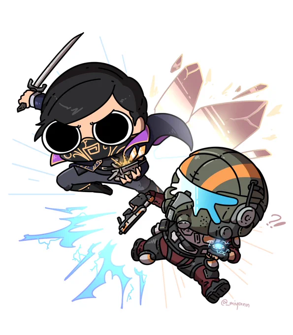 Emily Kaldwin &amp; Jack Cooper doodleIt's pretty funny how both Dishonored 2 and Titanfall 2 are sequels, released 2 weeks apart, with a level based around time-travel 