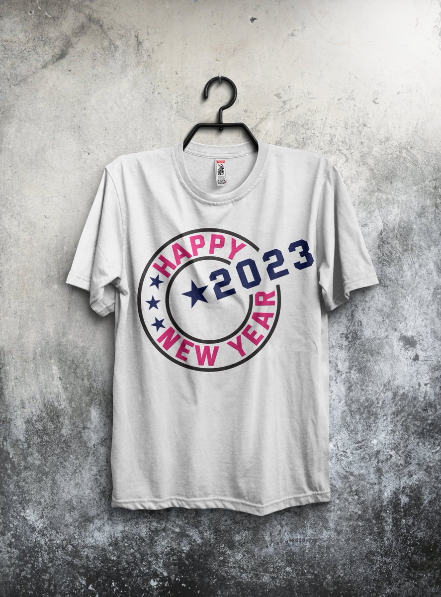 Happy New Year 2023 T-Shirt Design 
#design #tshirtdesign #print #designer #2023 #happy #new #year #newyear2023 #tshirts