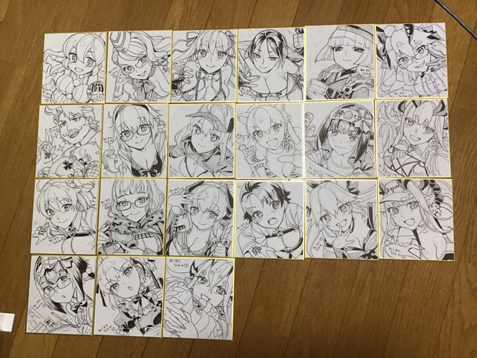 コミケに持っていく直筆ミニ色紙
もうちょっと追加するかもしれないのでリクエストあれば言うだけ言ってみてください 