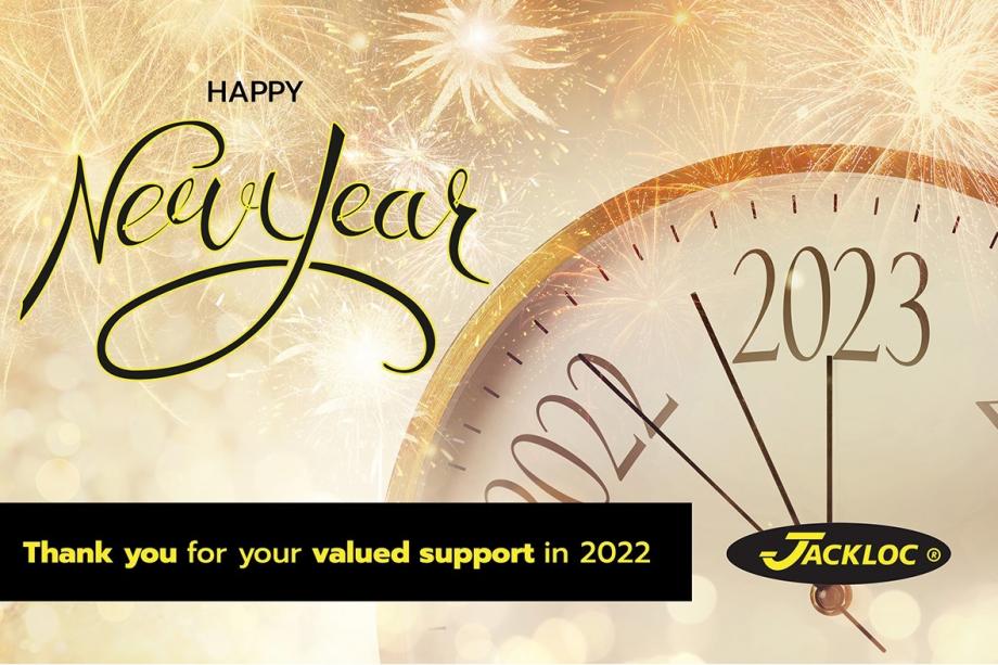 JackLoc_'s tweet photo. As the New Year approaches, we want to reflect & be grateful for our loyal customers, partners & staff. Thank you for your valued support & we look forward to working with you all in 2023. #newyear #loyalcustomers #partnerships #staffappreciation #customerappreciation #jackloc https://t.co/Ln696XH5uZ