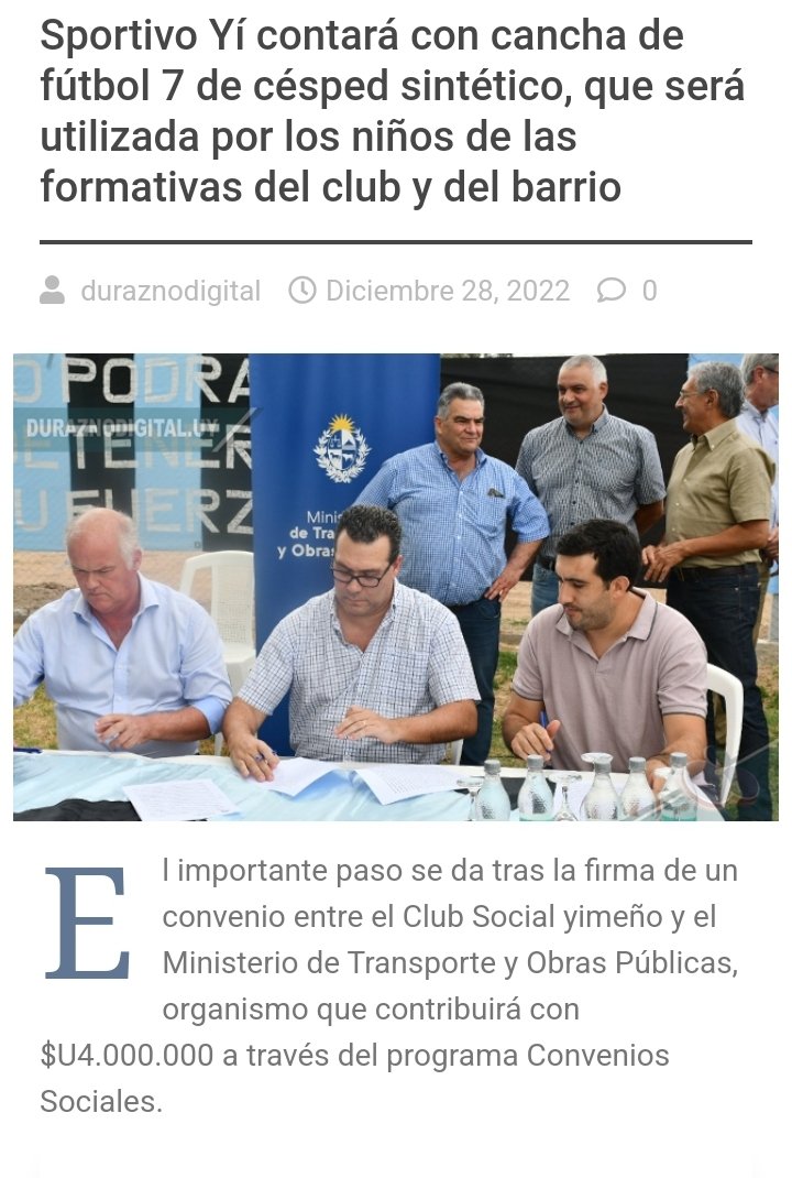 Una gran obra social y deportiva del Club Sportivo Yi de Durazno. 
Felicitaciones a su Presidente,  comisión directiva,  socios e hinchas del yimeño.
Sin dudas será la mayor infraestructura que con los años venideros irá tomando la dimensión. 
Hurra👍👍👍