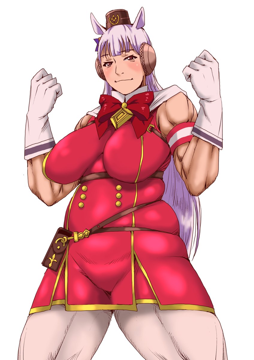 過去絵ウマ娘をムキムキお絵描きです 